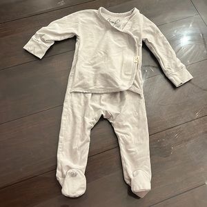 Bonsie Baby 3-6 month footie. Really light blue